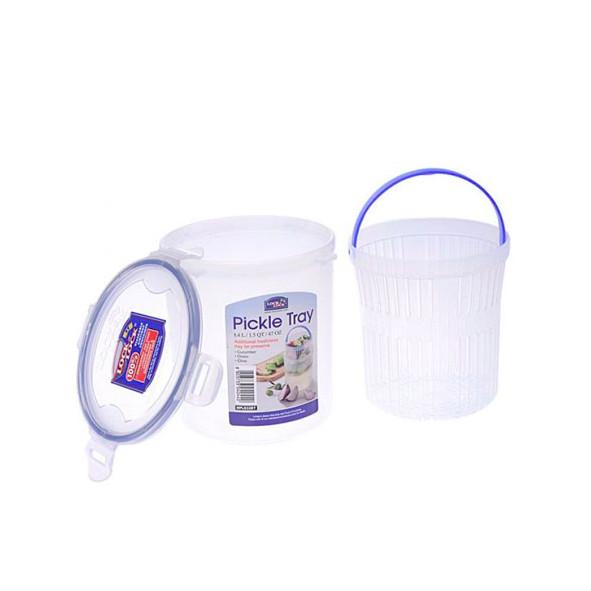 Lock n Lock pickle tray 1.4L Round Tall Food Container
