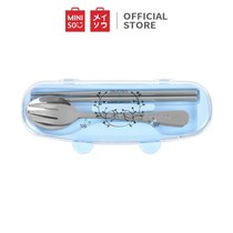 Miniso Sendok Garpu Sumpit Stainless Steel 3pcs Alat Makan