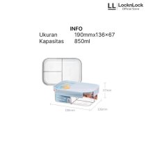 LocknLock Bisfree Modular Plus Rectangular Kotak Makan Tritan