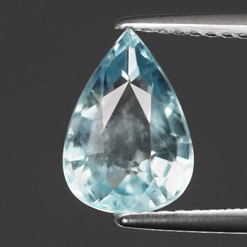 Pear Facet 1.83ct 9.7x7x5mm Natural Untreated Greenish Blue Aquamarine, Brazil AQ113