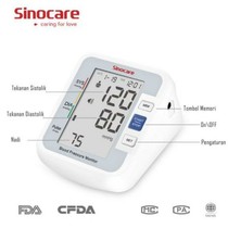 Sinocare Sinoheart Type BA-801 Tensimeter Digital Garansi Resmi Alat Cek Tekanan Darah Otomatis Tensimeter
