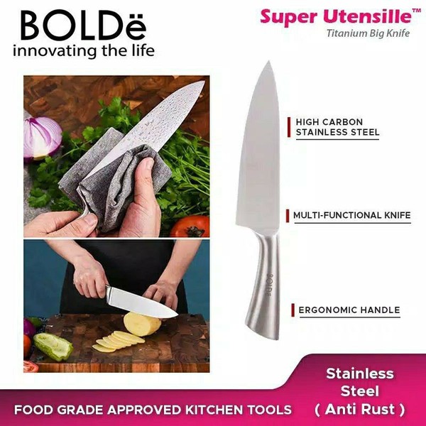 pisau dapur titanium bolde besar