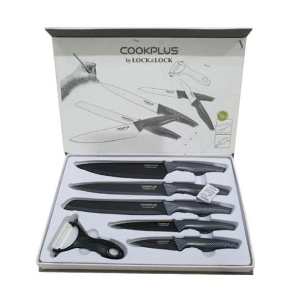 LOCK & LOCK Cookplus Knife Set Set Pisau - Hitam