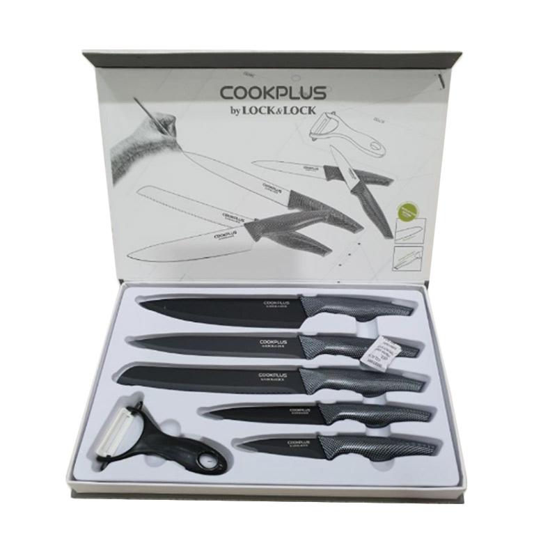 LOCK & LOCK Cookplus Knife Set Set Pisau - Hitam