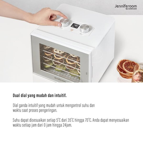 Food Dryer Jenniferoom by LocknLock Pengering makanan dehidrator Mesin Food Dehydrator no overheating