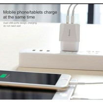 Charger basesus dual usb charge us plug compact travel charger