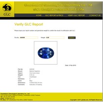 Certified 0.90ct 7x5mm Oval Natural Standard Heated Royal Blue SAPPHIRE SP102