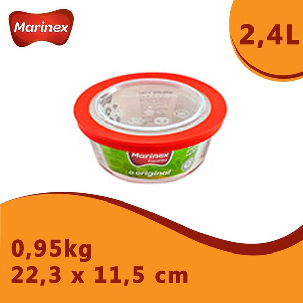Mixing Bowl Marinex dengan tutup Tutup 2,4 Liter