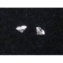 2 Loose Round cut Natural White Diamonds 2.0mm 0.08Tcw DD099