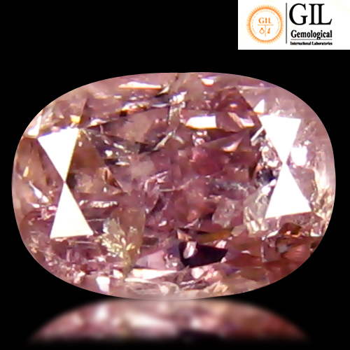 Certified Oval 0.24ct 4x2.9x2.3mm Natural Unheated Untreated Pink Diamond, Africa DD118