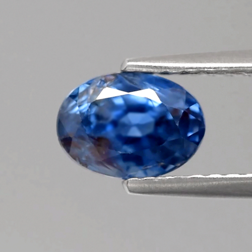 Certified Oval 1.21ct 7x5x3.9mm Natural Normal Heated Blue Sapphire, Madagascar SH163