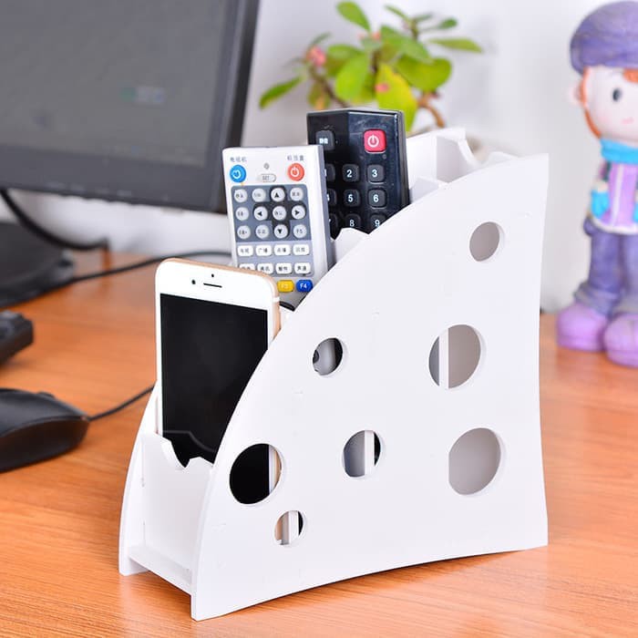 Rak Serbaguna Tempat Hp Remote Organizer tempat penyimpanan remote HP AC TV Elektronik DIY