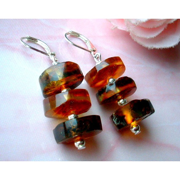 Natural Baltic Amber Earrings JWG108