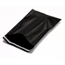 Polymailer 30x40cm Plastik Paket dengan Perekat anti sobek waterproof -hitam Glosy