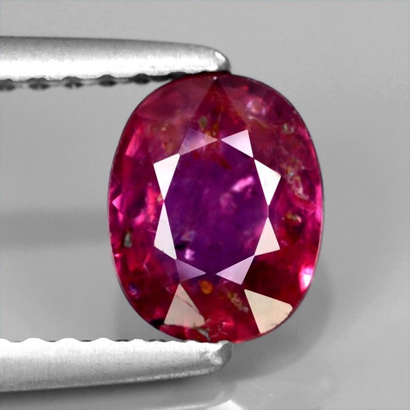 Certified Oval 1.12ct 6.5x5.5mm Natural Unheated Untreated Purplish Pink SAPPHIRE, Winza Tanzania