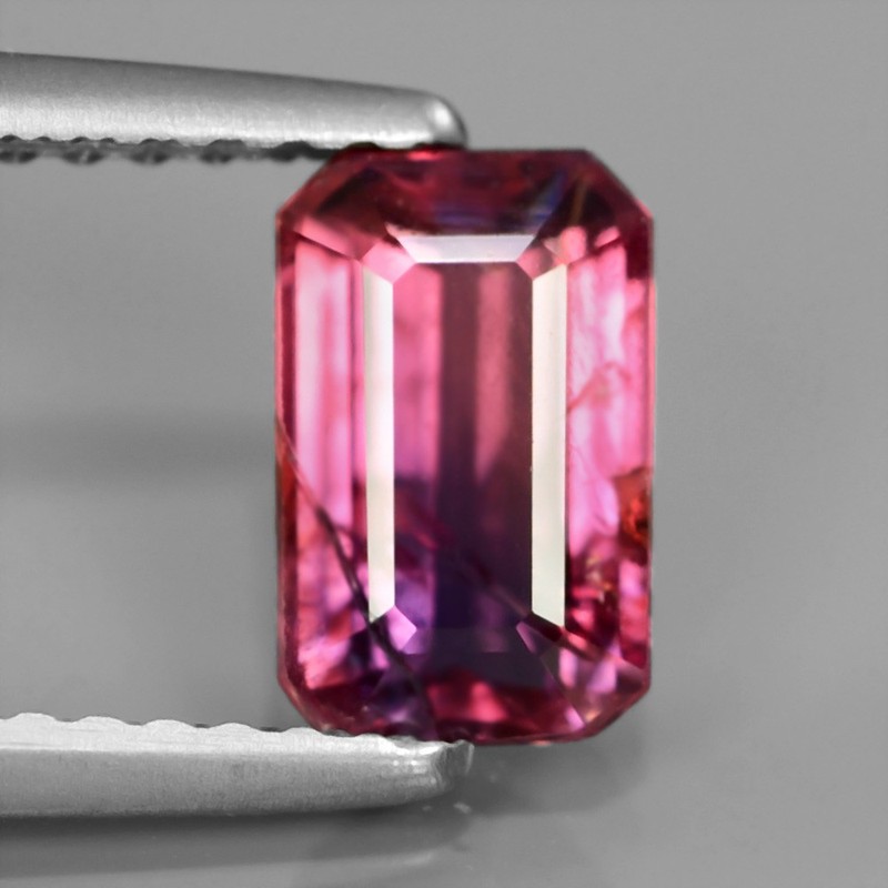 Certified 1.35Ct 7.5x4.5mm Octagon Natural Unheated Untreated Purplish Pink SAPPHIRE