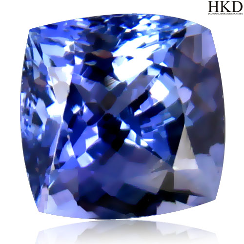 Certified Cushion 2.19ct Natural Bluish Violet "D" Block TANZANITE Tanzania TZ115