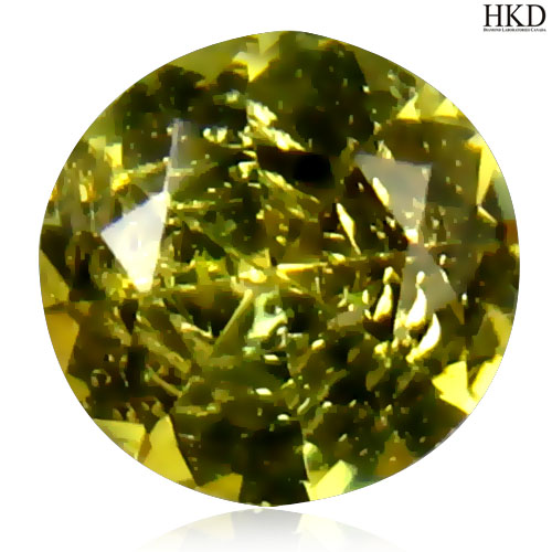 Certified Round 0.58ct Natural Yellow "D" Block TANZANITE Tanzania TZ111
