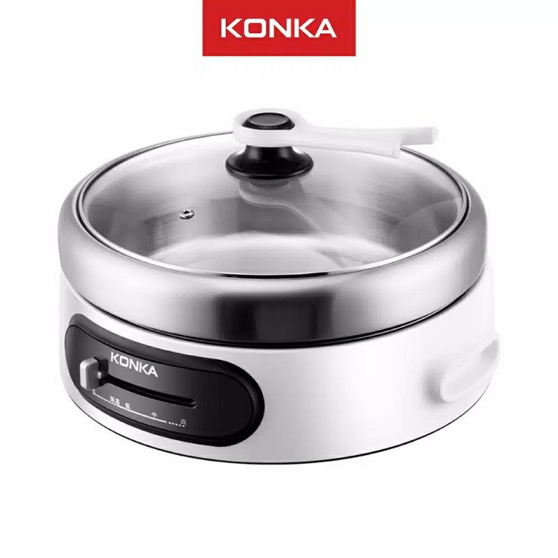 Konka Hotpot panci listrik serbaguna electric cooker multifungsi peralatan masak shabu grill pan