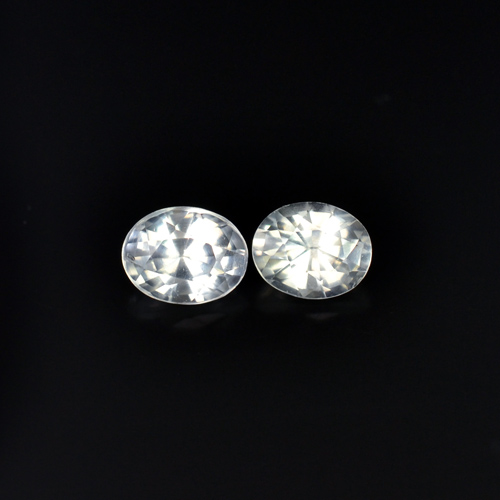 Natural White Sapphire Ceylon Sapphire SH195 Eye Clean Oval 1.00ct tcw. Heated Only