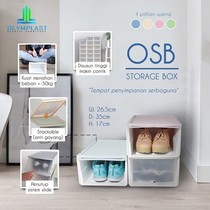 Olymplast Storage Box pink dan hijau Rak serbaguna