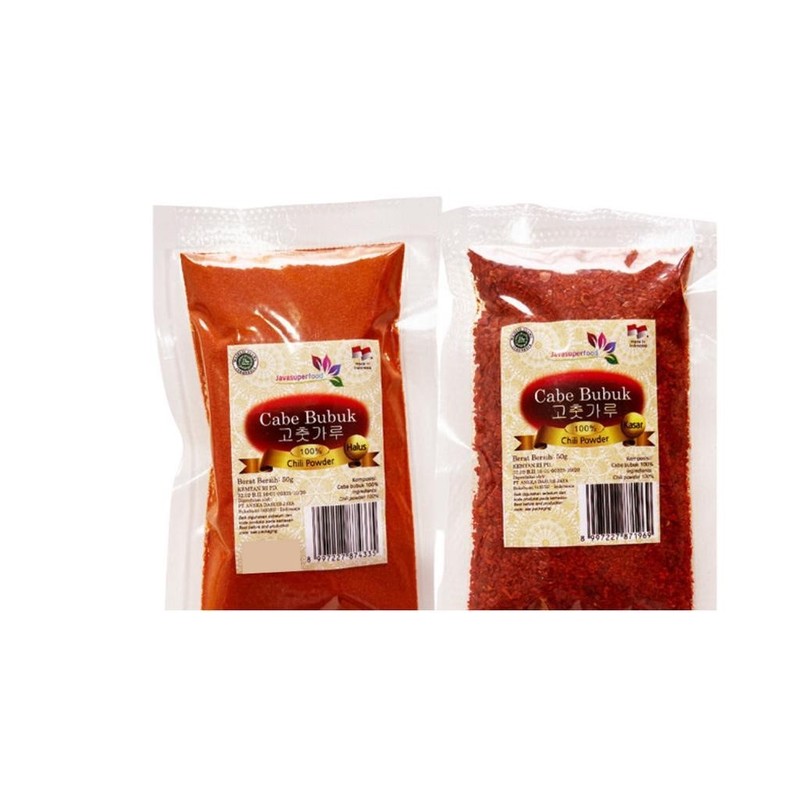 Gochugaru halus atau kasar bumbu masak bubuk cabe khas korea 50 gram Halal MUI