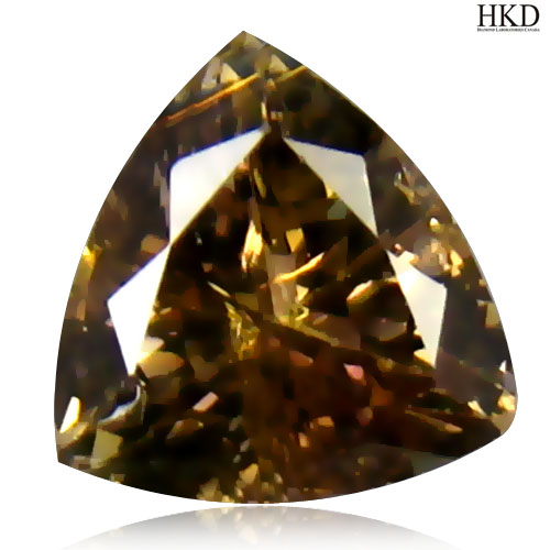 Certified Trillion 0.70ct Natural Yellow "D" Block TANZANITE Tanzania TZ110