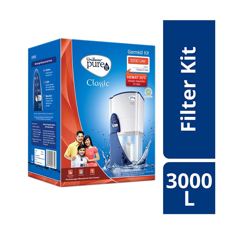 Pureit 3000l Pure it Unilever 3000L Germkill Kit Filter Classic