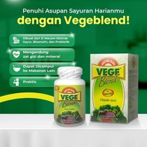 Vege Blend Ekstrak Sayuran Untuk Dewasa 30 Kapsul Vegeblend Nutrisi Praktis Bergizi Tinggi Dengan 21 Macam Ekstrak Sayur Alami Multivitamin Mineral
