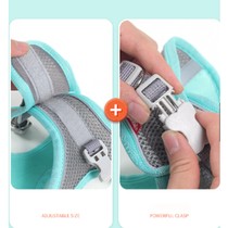 Tali Rompi Tuntun Anjing Rompi kucing rompi harness tali tuntun Harness ROMPI Rompi Harness Modis Mesh Lembut dengan Tali Pengikat Reflektif Harness