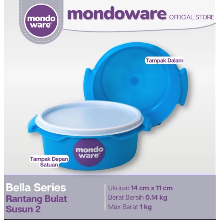 rantang plastik 4 susun mondoware