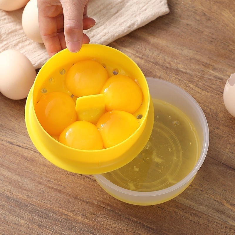 Pemisah kuning telur 6 in1 wadah telur egg separator dengan mangkok