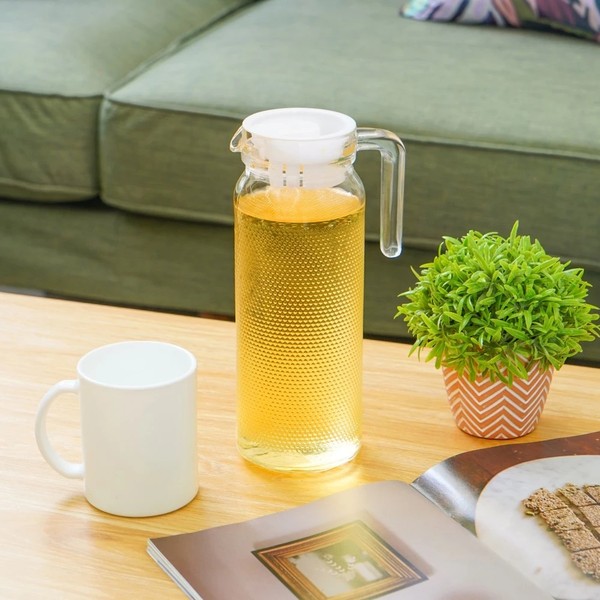 Pitcher Kaca Teko Kaca Transparan Water Jug Teko Air Pitcher Tempat Air Minum Wadah Minuman