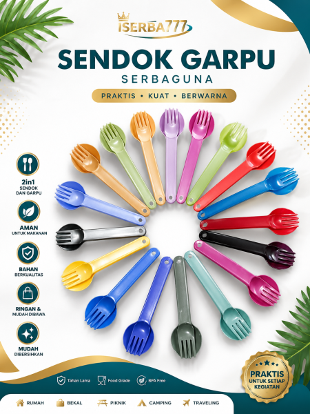 Twin Tulipware Sendok Garpu Set Anti Bakteri