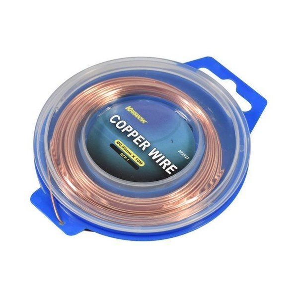 Krisbow Kawat Tembaga 0.9 mm X 10 M Copper Wire Perlengkapan Tukang Peralatan Perkakas untuk Proyek Elektrik