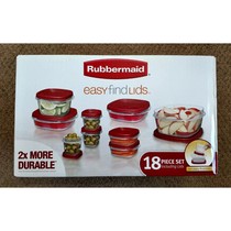 Rubbermaid Containers 18pcs , Food Storage, Easy Find Lids