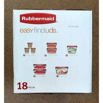 Rubbermaid Containers 18pcs , Food Storage, Easy Find Lids