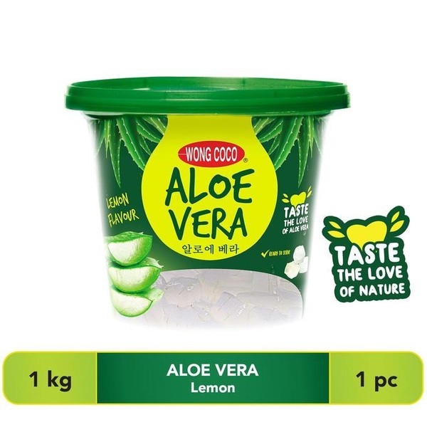 Wong Coco Aloe Vera 1kg - Rasa Lemon, Tanpa Pemanis Buatan