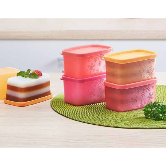 Tupperware Mini Square 200ml Bahan Lentur bisa untuk freezer
