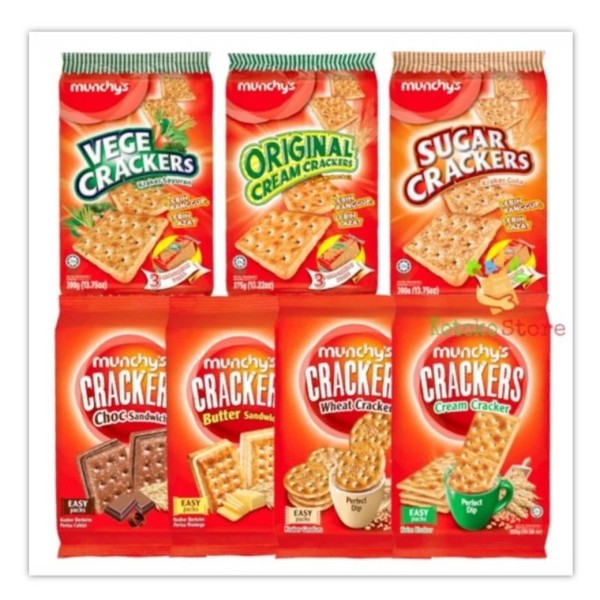 Munchys Crackers Kraker Biskuit Cemilan Munchy's cracker
