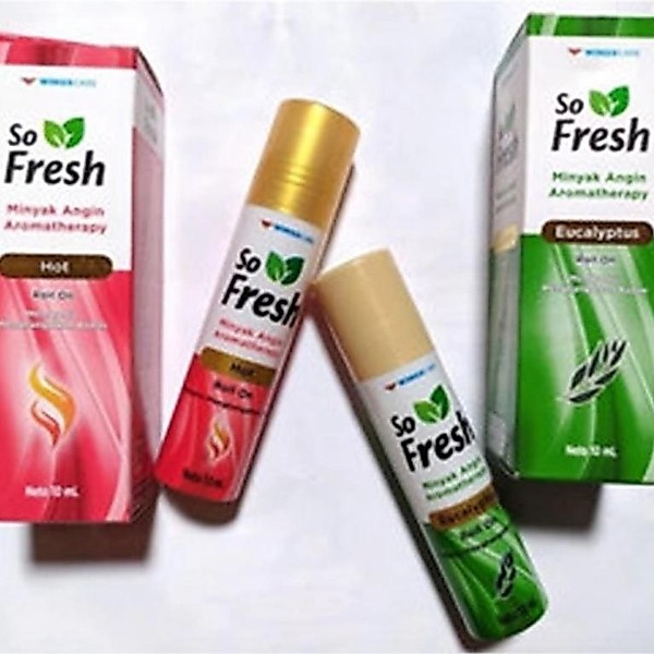 So Fresh Minyak Angin Aromatherapy - So Fresh Roll on Aromatherapy 10ml - SoFresh Eucalyptus