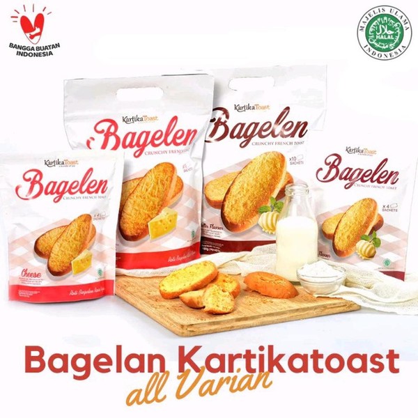 Kartika Toast Bagelen Butter 72 Gr Dan Bagelen Cheese 72 Gr