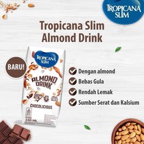 Tropicana Slim Minuman Almond Cokelat 190ml - Bebas Gula, Rendah Lemak, Sumber Serat