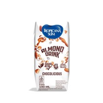 Tropicana Slim Minuman Almond Cokelat 190ml - Bebas Gula, Rendah Lemak, Sumber Serat