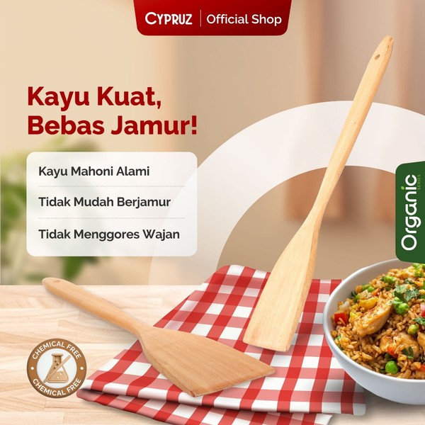 Turner kayu Mahoni Organik Alami Tanpa Campuran Kimia Turner Kotak Rata