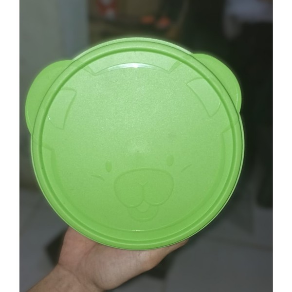 Tupperware Tiwi Bowl Mangkuk Makan Anak Mangkok Karakter Hijau Lucu untuk Anak-anak
