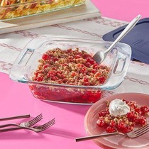 Pyrex Loyang Kaca 2.8 Ltr Easy Grab dengan Pegangan Mudah untuk Memasak dan Menghangatkan Makanan