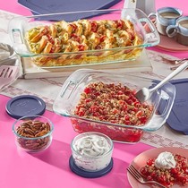 Pyrex Loyang Kaca 2.8 Ltr Easy Grab dengan Pegangan Mudah untuk Memasak dan Menghangatkan Makanan