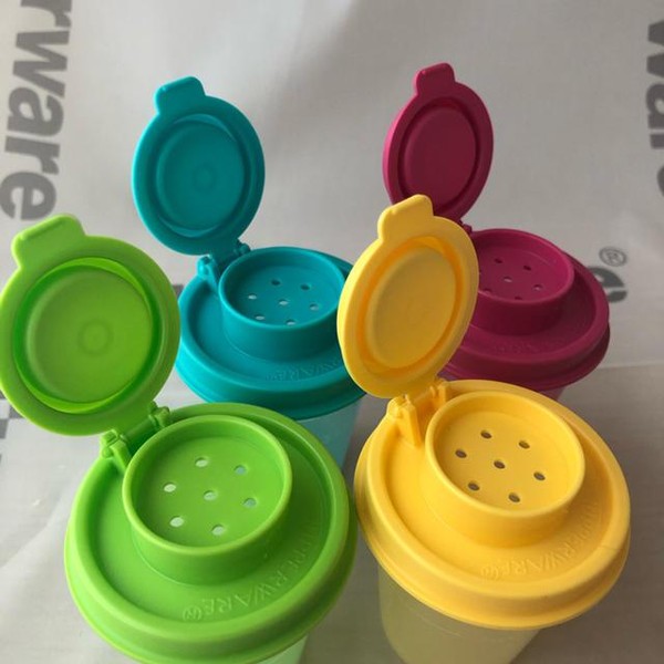 Tupperware Spice Shaker Salt & Pepper Shakers mIDGET sHAKER