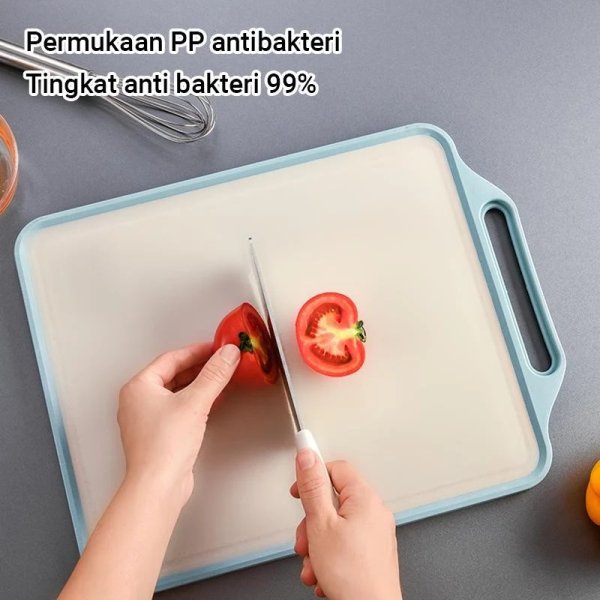 Talenan stainless 2 sisi Double Sided Cutting Board Chopping Board Multifungsi pemarut dan pengasah